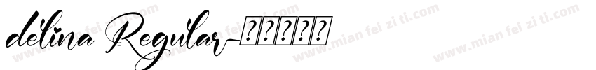 delina Regular字体转换